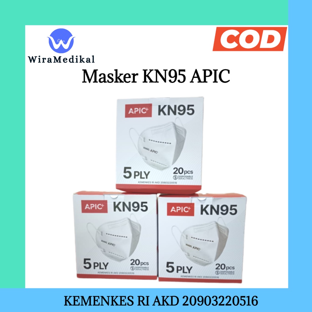 Masker KN95 5Ply APIC Surgical Facemask 5Ply