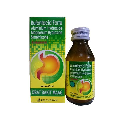 Bufantacid Forte Syrup 60ml Mengatasi Maag,Kembung dan Asam Lambung Berlebihan ORIGINAL-BPOM