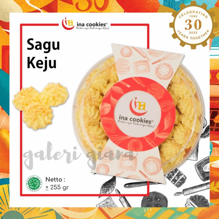 

Parsel Lebaran - Kue Kering Ina Cookies Sagu Keju Reguler Terlaris