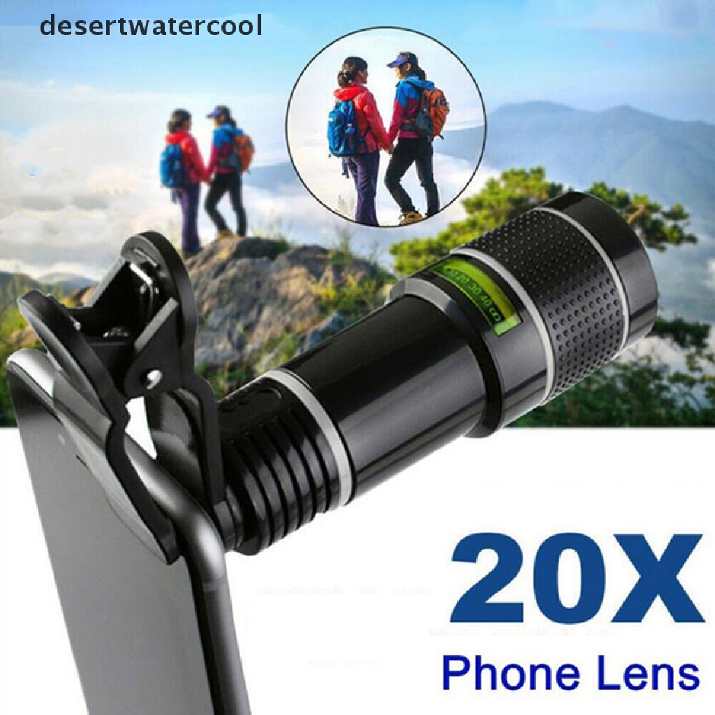 Deid 20x Zoom HD Universal Smartphone Kamera Optik Tele Klip Lensa Teleskop Martijn