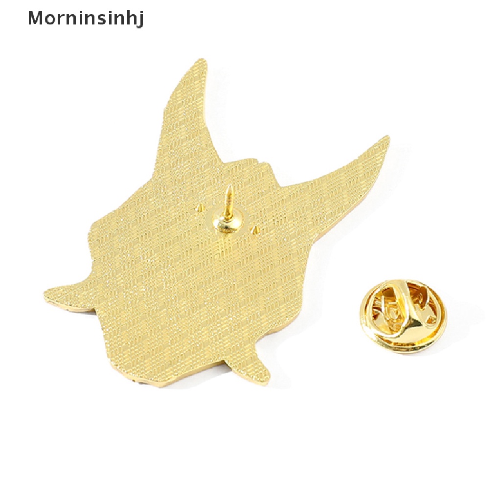 Mornin Game Genshin Impact Xiao Cosplay Badge Kostum Props Topeng Luminous Metal Pin id