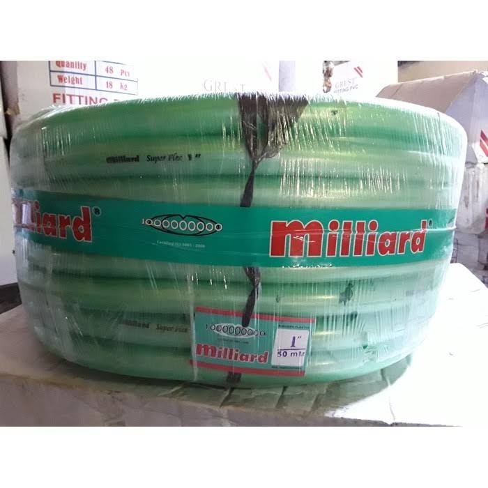 MILLIARD 1 ROLL 50 METER SELANG 1" SELANG AIR 1" SUPERFLEX SUPER TEBAL superflex milliard ukuran 1" 