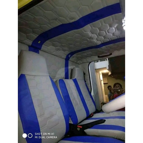 sarung jok cover jok mobil all truck canter , ragasa , isuzu elf dll variasi kotak2 full COD