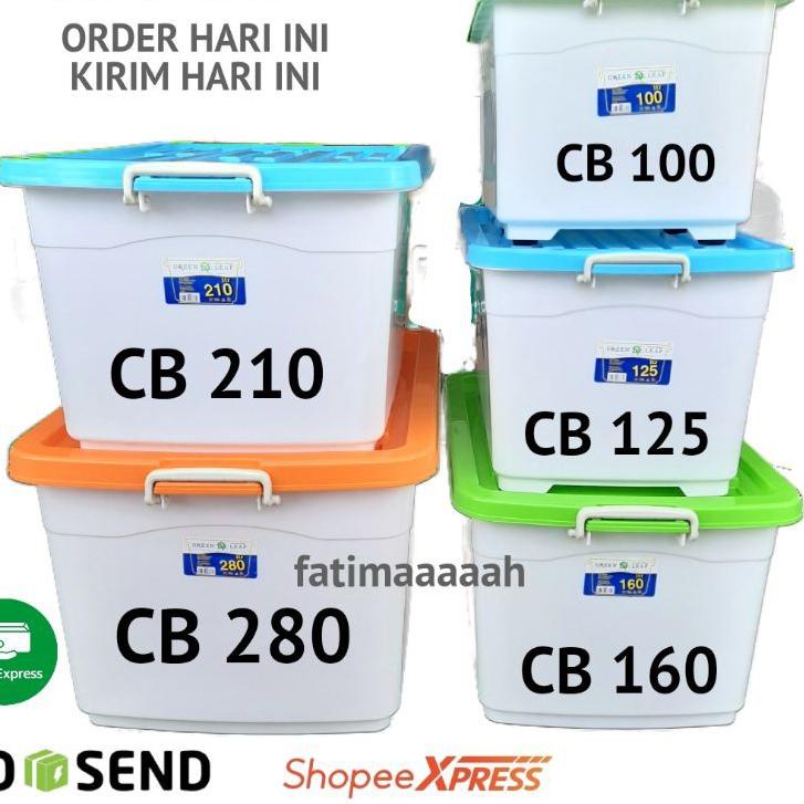 ❅ GREEN LEAF Container Box   280 / Container Box Super Besar ♩