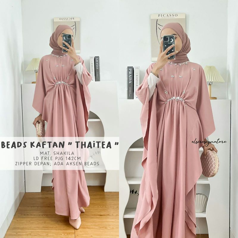 beads kaftan by elsire