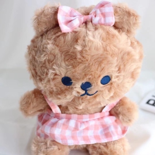 

Dijual Boneka Bear Pakai Dress Lembut Bahan Plush - 25cm Brown Limited