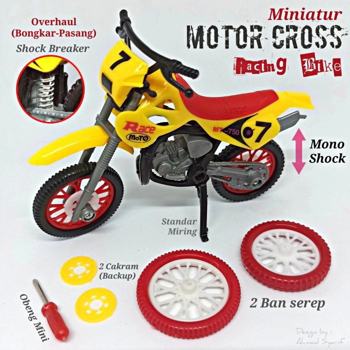 MAINAN MOTOR CROSS (BONGKAR PASANG)