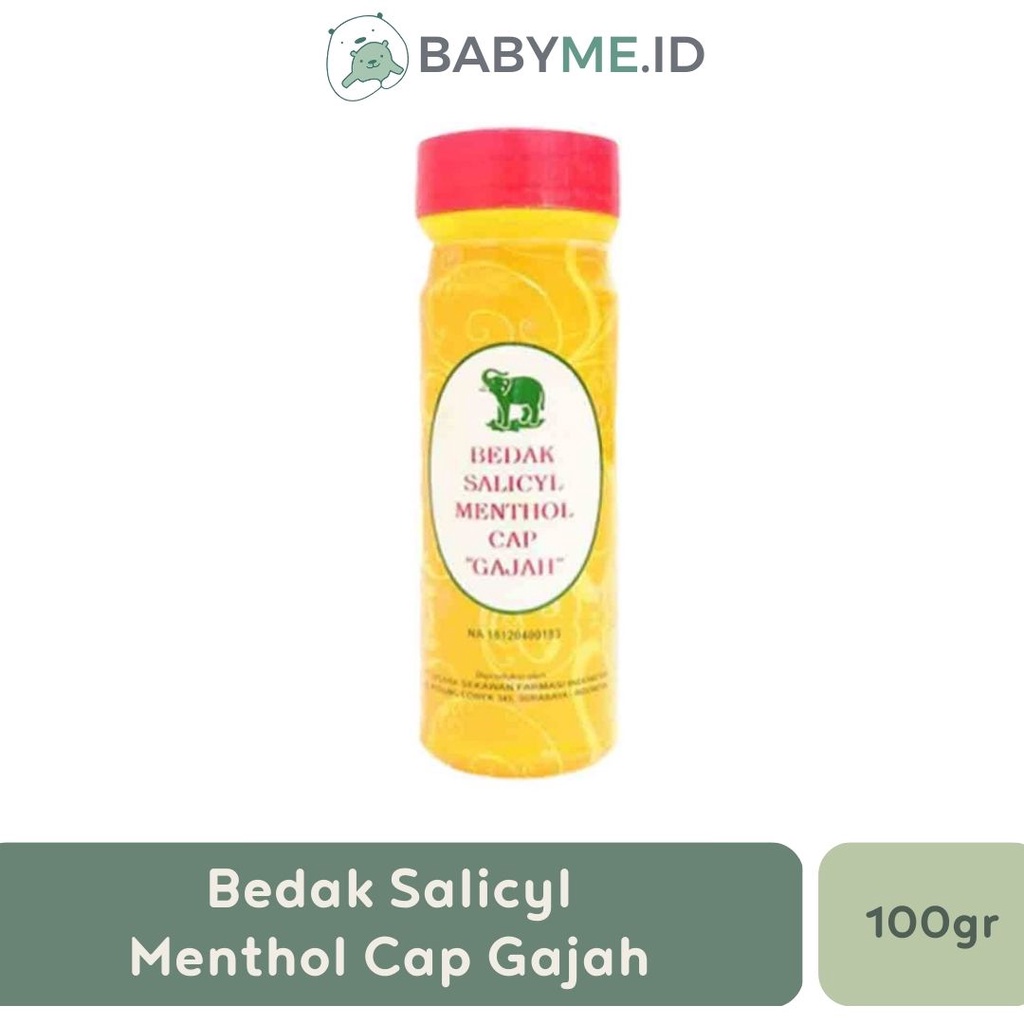 Bedak Salicyl Menthol Cap Gajah 100gr