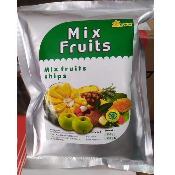 

R30 Keripik buah levina Mix nangka apel salak nanas mangga HARGA MURAH ➜