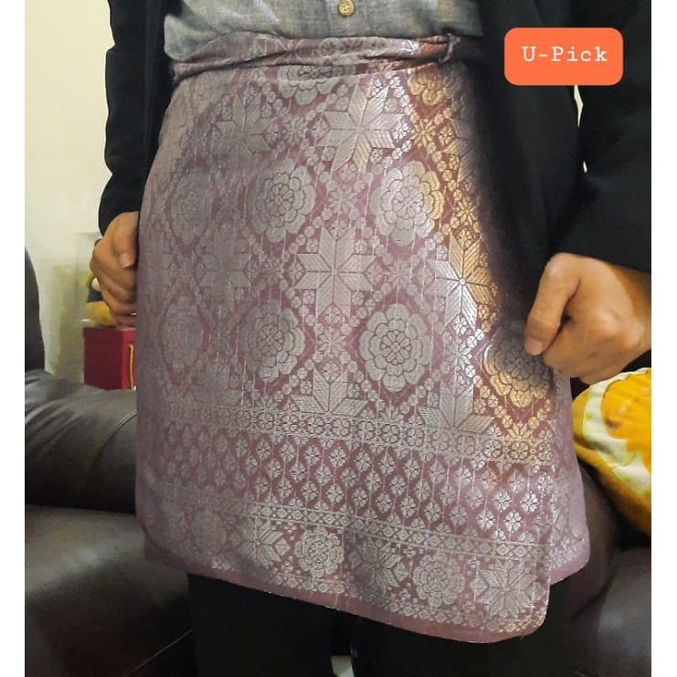 Rok Songket Lilit Bapak Melayu || Sarung Songket Batik Terbaru || Songket Tanjak Pria || Bawahan Kebaya Cowok || Ready Seragam COD Bayar di Tempat