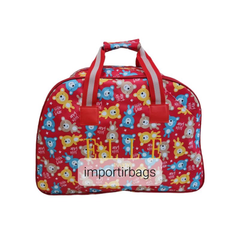 Tas Travel Bag Tas Pakaian Tas Baju Tas Jinjing Tas Piknik Tas Bepergian Tas Mudik Elle Motif