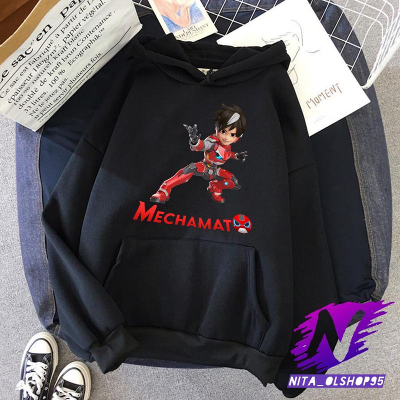 hoodie anak mechamato terbaru