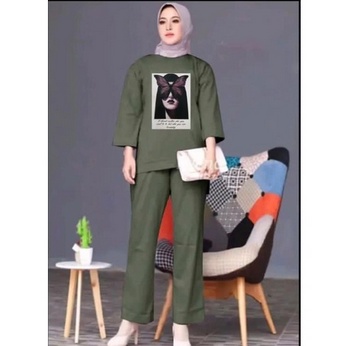 ONE SET HIJAB YURA / SETELAN OVERSIZE HIJAB YURA