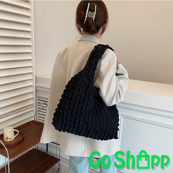 Tas Bahu Tote Bag Aesthetic Wanita Import Fashion Korea Terbaru - Tas Selempang Bahu Kekinian TG13