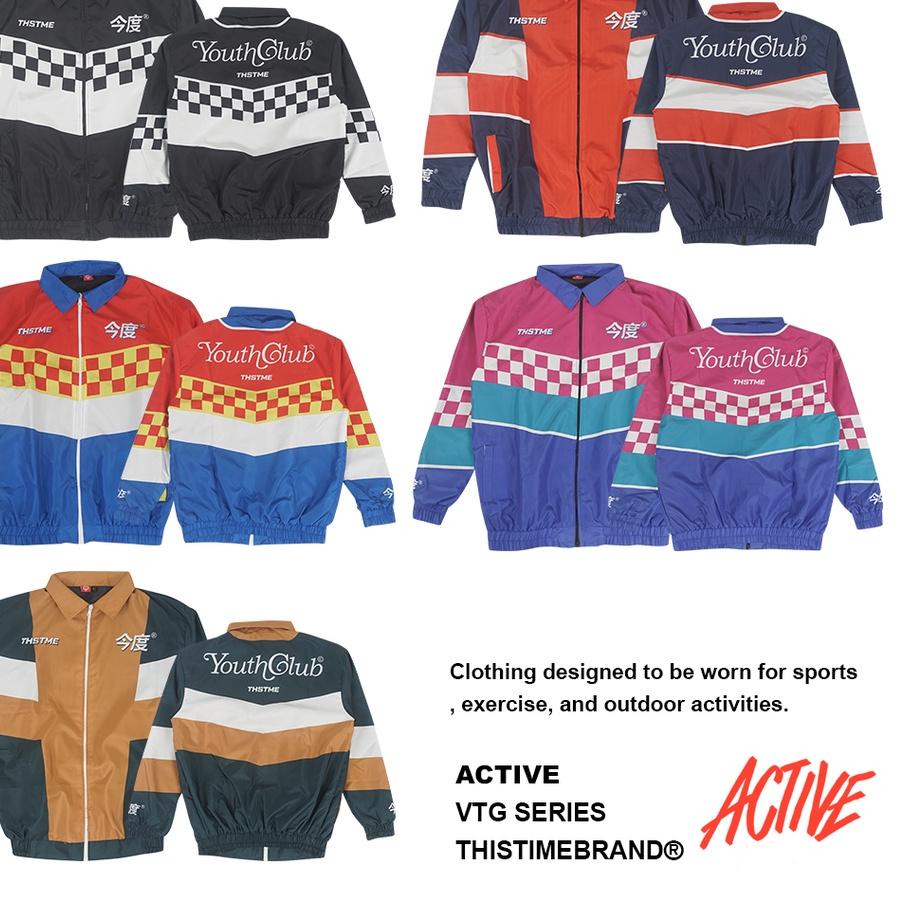 ▲ Thistimebrand Jacket Vintage Club  ( jaket parasut ) S M L XL XXL XXXL jaket vintage , jaket racin