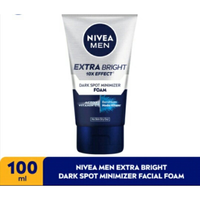 NIVEA MEN  SABUN CUCI MUKA PRIA Personal Care Men EXTRA BRIGHT Dark Spot Minimizer facial