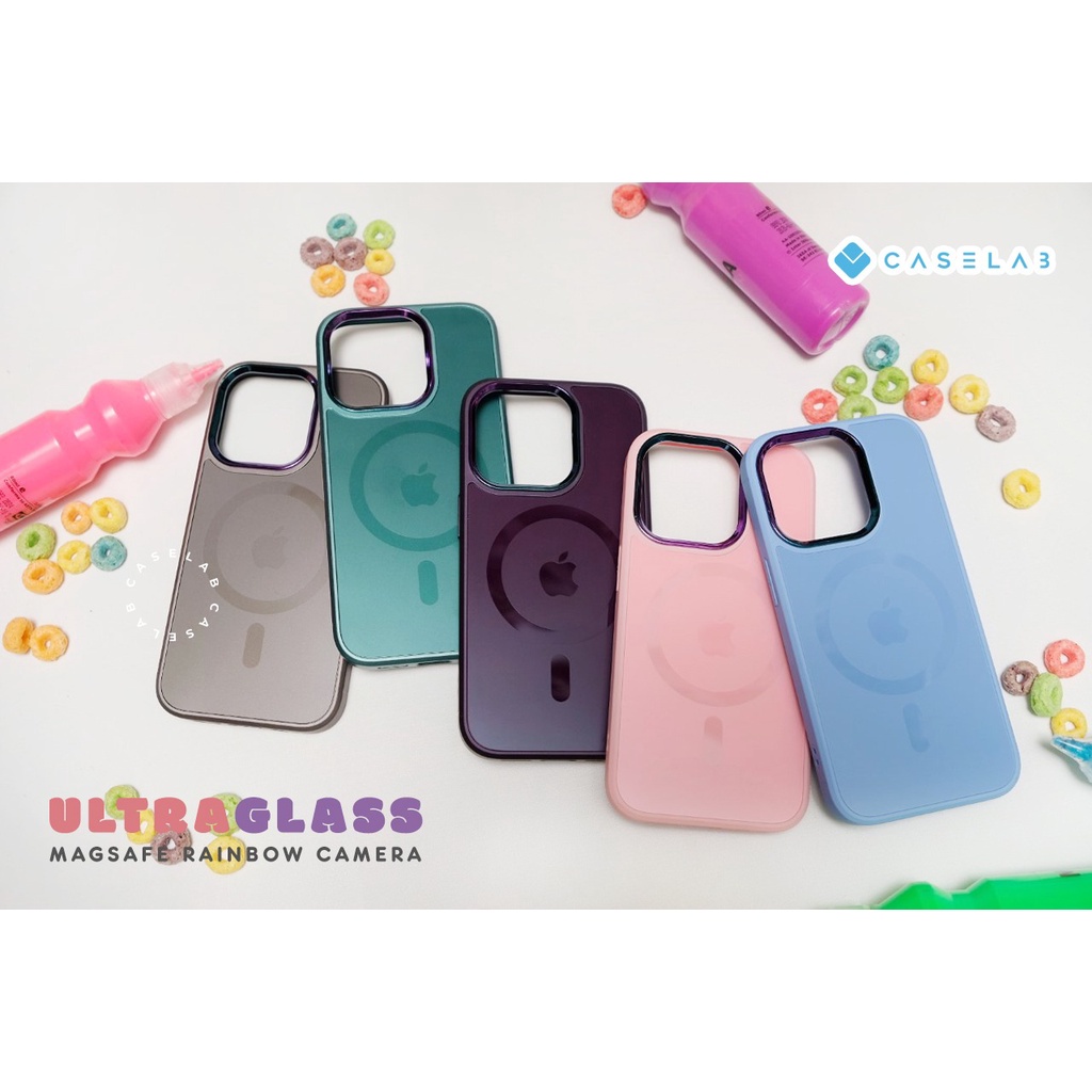 NEW ULTRA EDITION !! ULTRA GLASS MAGSAFE RAINBOW CAMERA SOFTCASE IPHONE 14PROMAX 14PRO 14PLUS 14 13PROMAX 13PRO 13 12PROMAX 12PRO 12 11PROMAX 11  !!