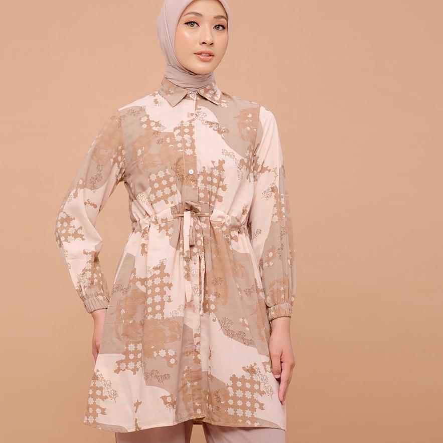 ♟ BIA By Zaskia Mecca - Queen Nude Tunik - Islamic Journey In Europe - Edisi Denmark Sarimbit ➫