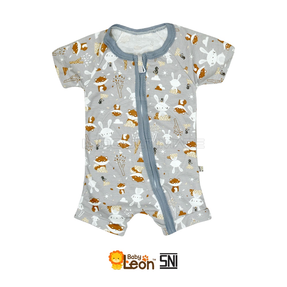 1Pcs Jumsuit Bayi NEWBORN Jumper Bayi Baru Lahir Full Resleting BABY LEON DS-120 Jumpsuit Bayi Cotton Double Knit Baby Sleepsuit Baju Tidur Bayi Pakaian Bayi Baju Harian Anak Bayi Balita SM-902