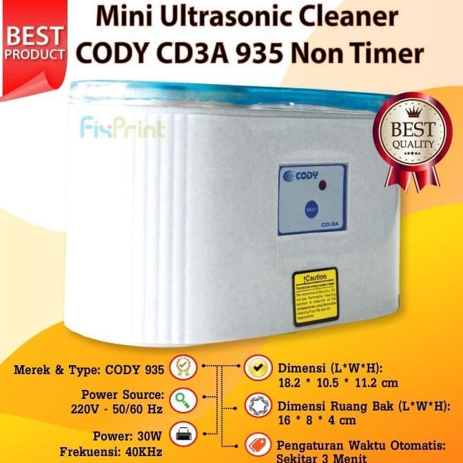 Mini Ultrasonic Cleaner DADI DA-968 + Timer Murah