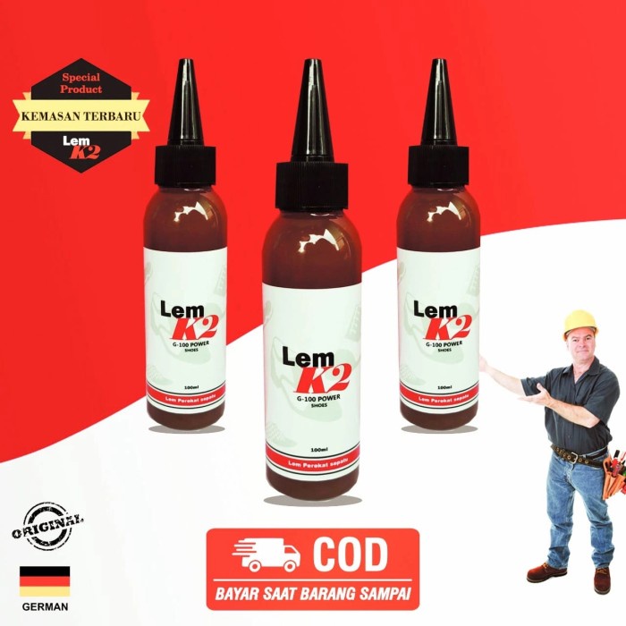 

Tape Lem Sepatu Super Kuat 100Ml Lem K2