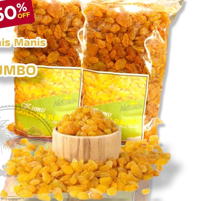 

⅍ kismis jumbo 500gr non biji/ kismis kuning ♪