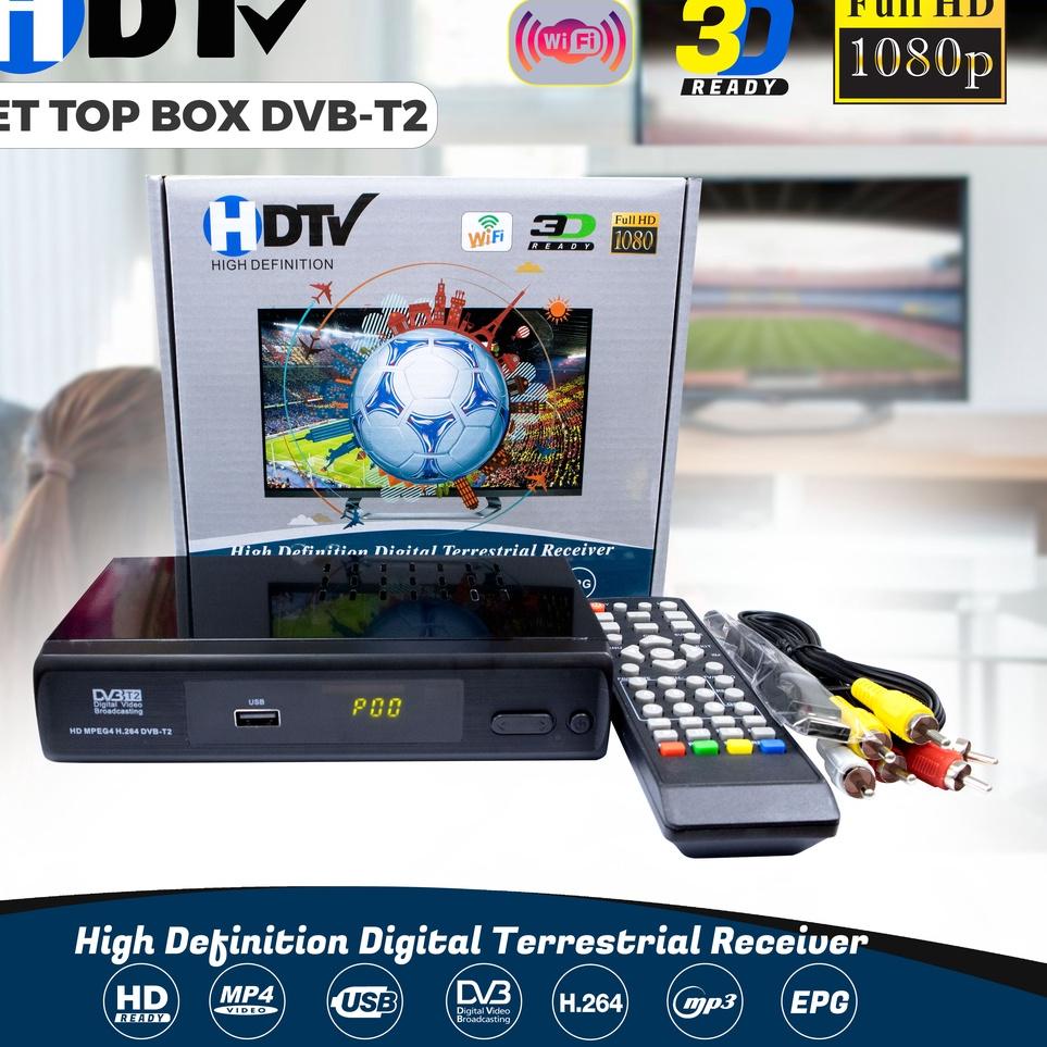 ➼ Receiver Digital TV Set Top Box HDTV-T2 Full HD 1080 Antena ←