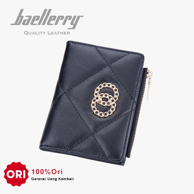 BAELLERRY N2385 Dompet Wanita Lipat Bahan Kulit PU Leather Premium WATCHKITE WKOS