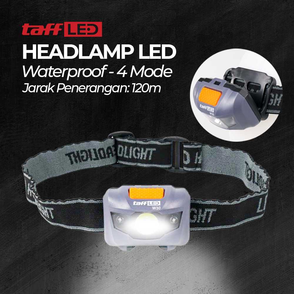 Flashmart Headlamp LED Flashlight White and Red Light Waterproof