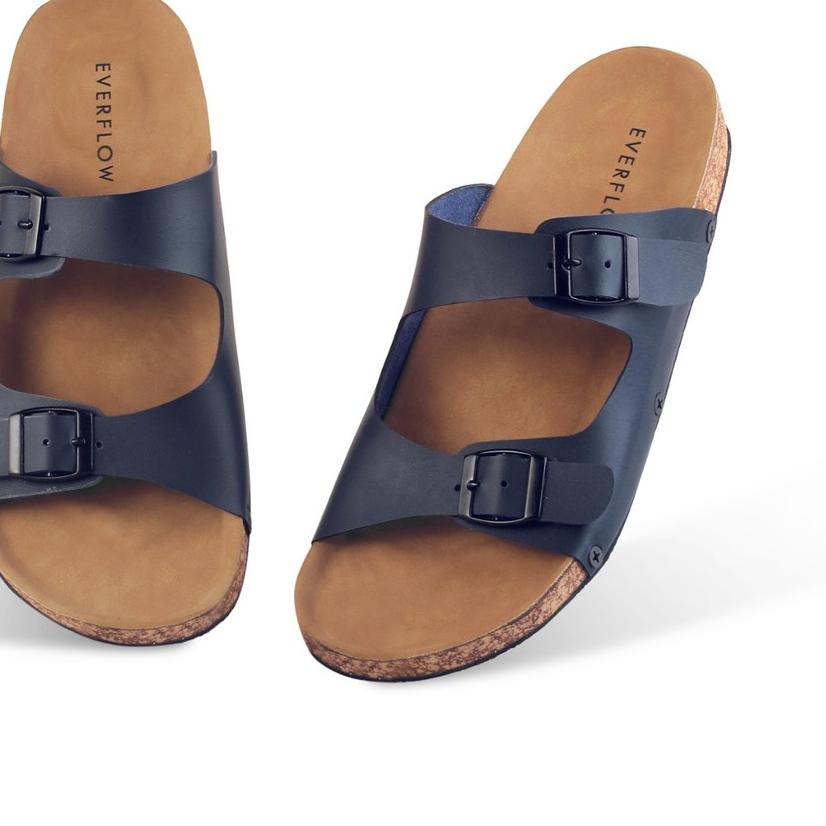 ™ ☀ EVEFLOW ☀ Sandal Pria Kulit Sintetis Big Size Sandal Jumbo size 45 ۝
