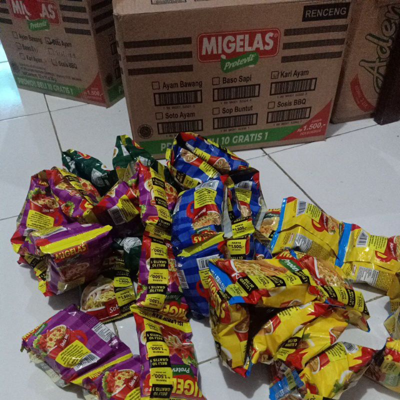 Migelas renteng 6 variant 30g ( 10 sachet )