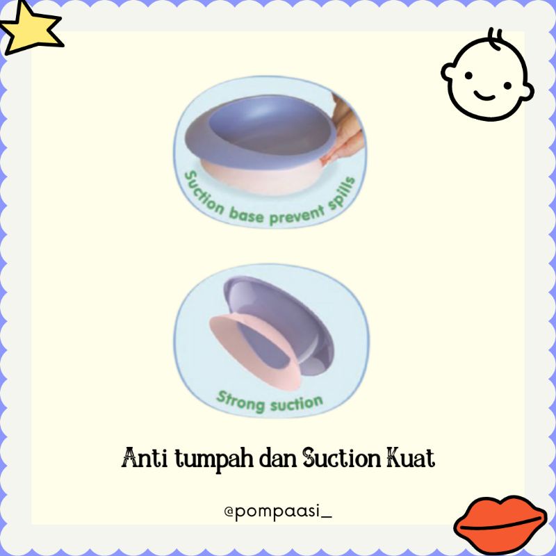 Baby Safe Suction Bowl / Mangkok Silicon Bayi / Feeding Set Bayi / Perlengkapan MPASI