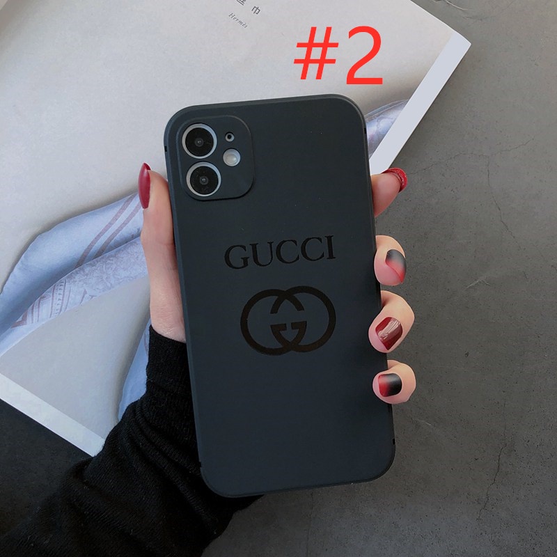 Fashion Gucci Pattern Soft Case HP iP iPhone 11 12 Mini 13 Pro Max 7 8 + Plus SE 2020 X XR SE 2020 XS Max Black Frosted Casing Apple