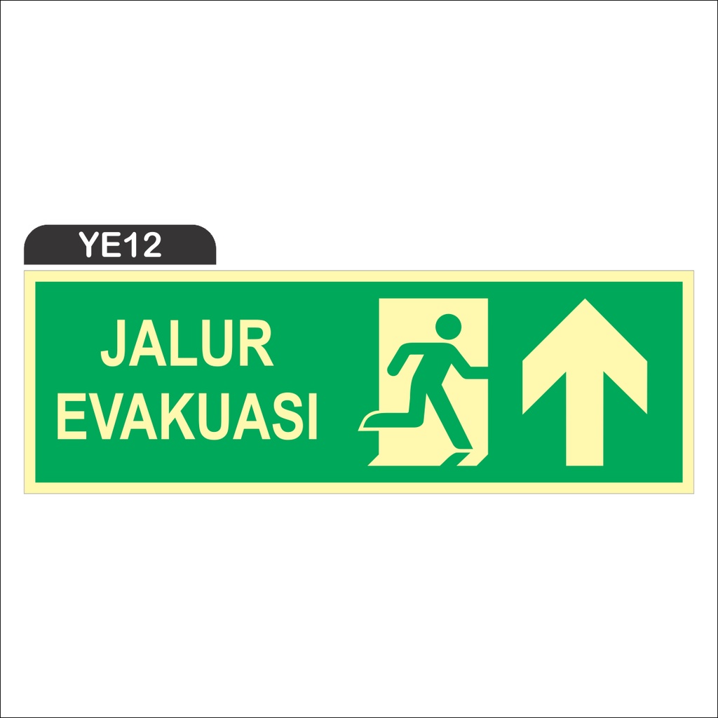 

RAMBU JALUR EVAKUASI 45X15 CM