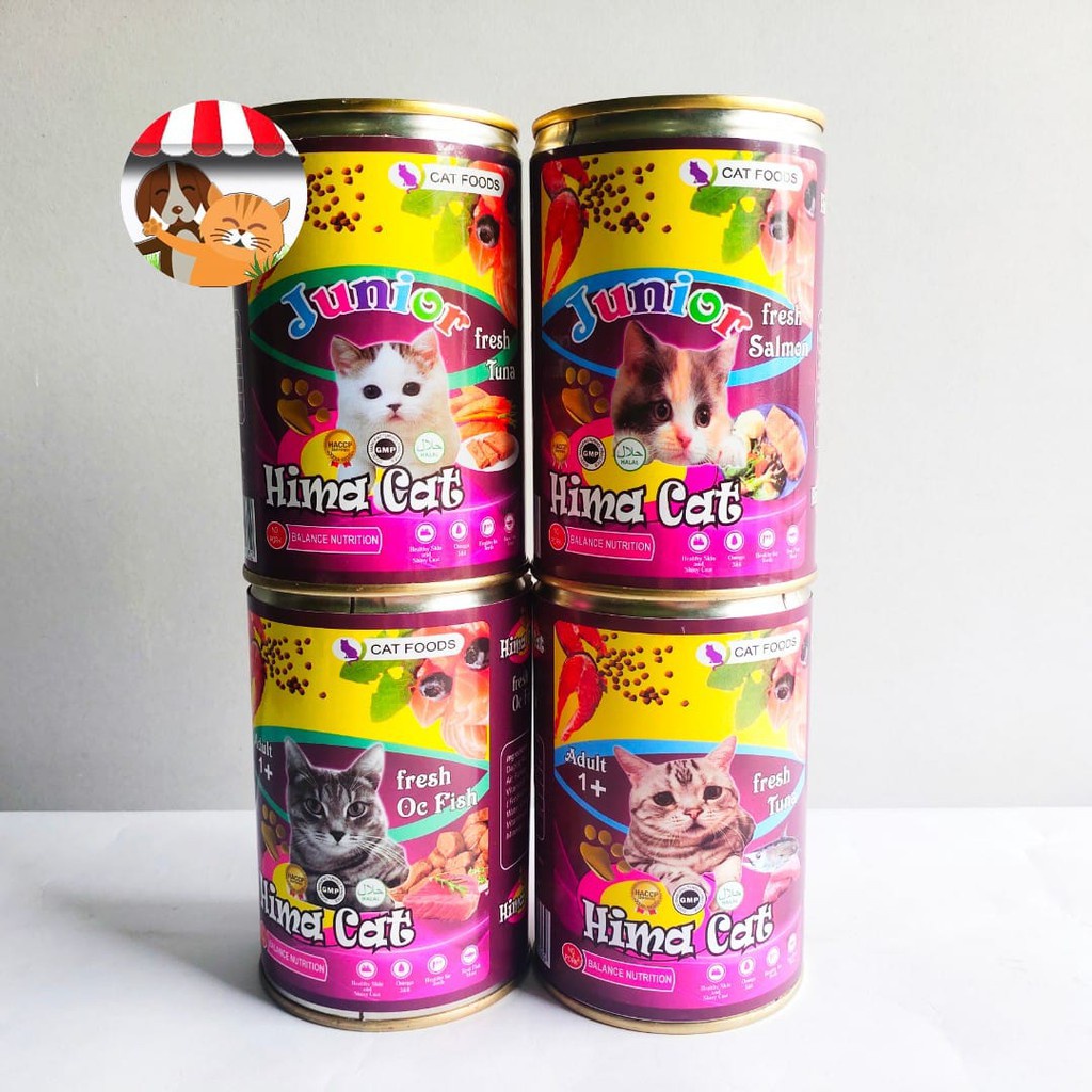 Hima Cat Kaleng 400g Wet Cat Food Catfood Wetfood Makanan Kucing Basah 400g Adult Kitten Dewasa Anak