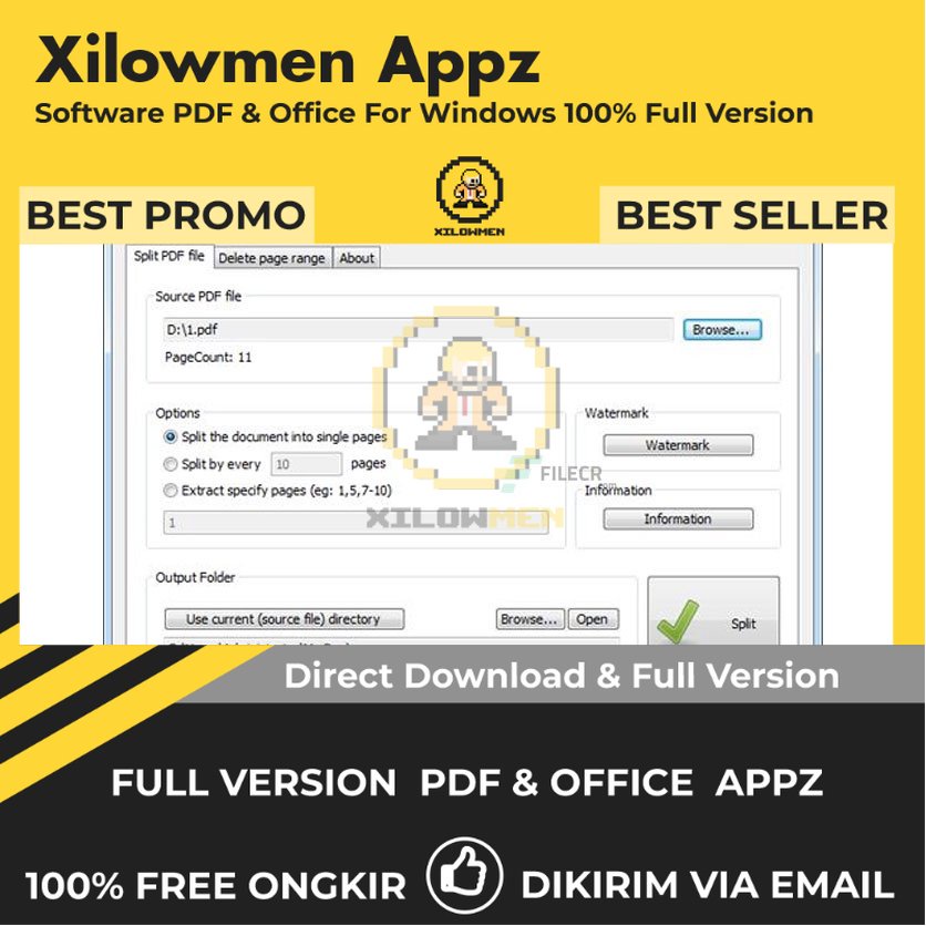 [Full Version]  Mgosoft PDF Spliter Pro PDF Office Lifetime Win OS