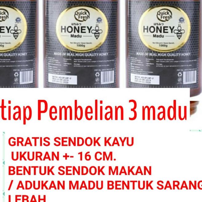 

☏ Quick Fresh Honey 1000 Gr Bucket. Quick Fresh honey 1 kg alami termurah ♤
