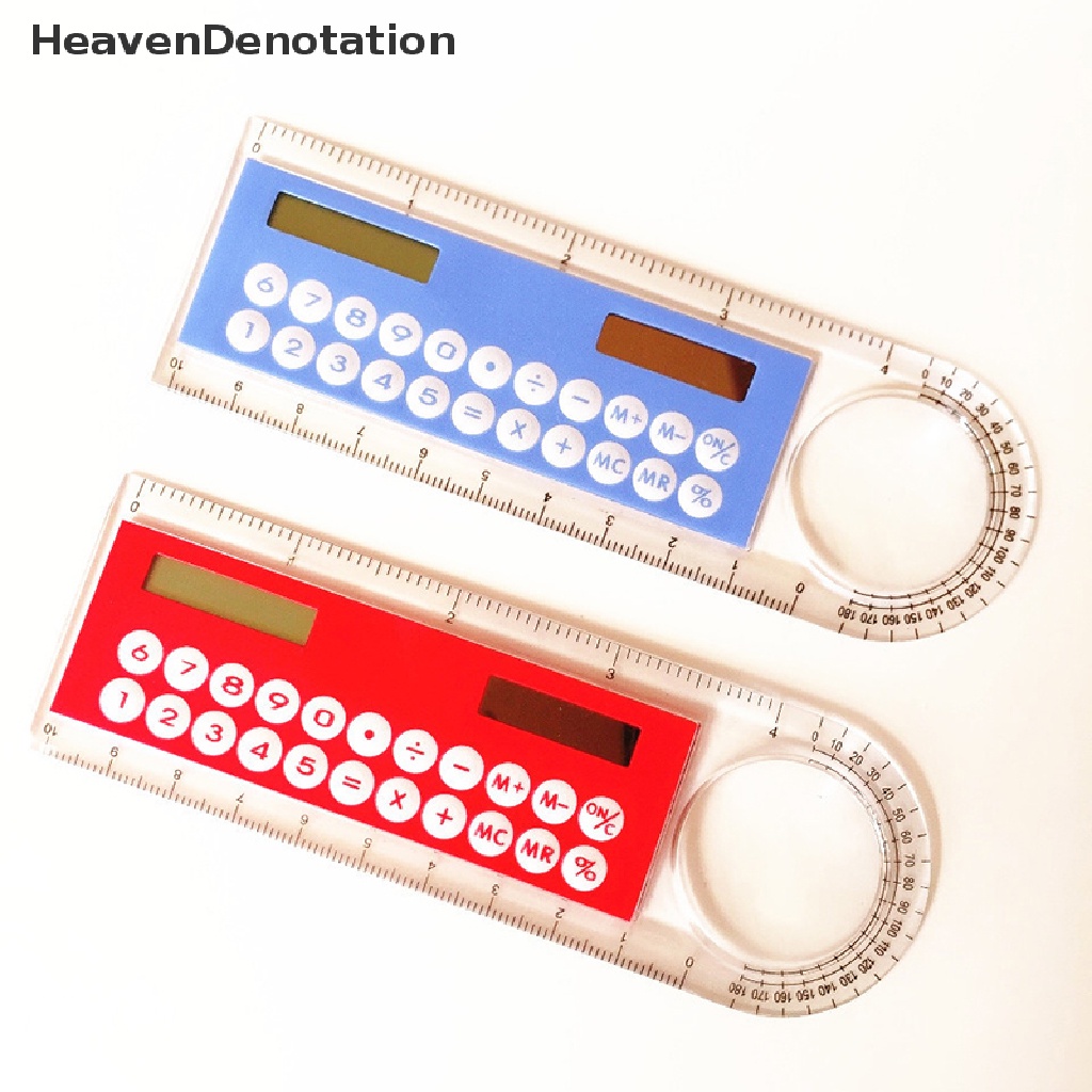 [HeavenDenotation] Mini Portable al Solar Ruler Calculator Panjang 10cm Penggaris Sudut Penggaris Kartu Alat Tulis Siswa Kantor Sekolah Rullers Surya HDV