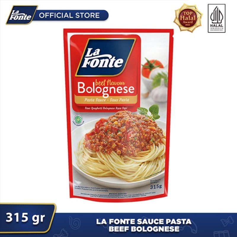 

LA FONTE SAUCE PASTA BEEF BOLOGNESE POUCH 1'S