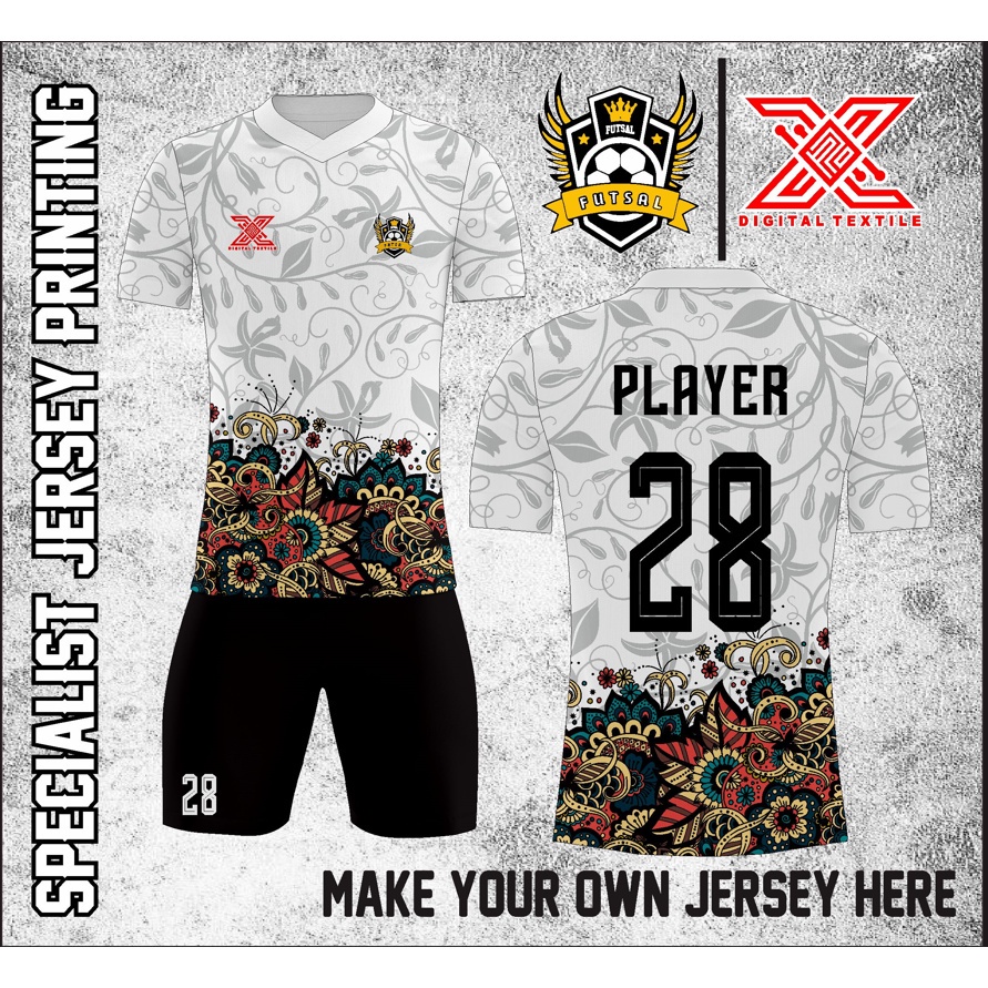 JERSEY FUTSAL / JERSEY FUTSAL PRINTING / JERSEY FUTSAL CUSTOM / JERSEY FUTSAL SATUAN / JERSEY FUTSAL
