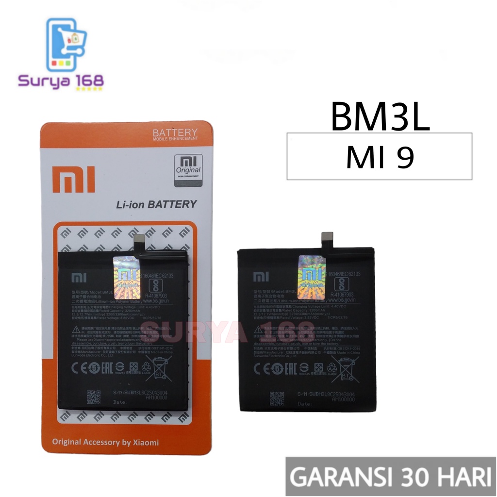 BATTERY BATERAI BATTERE BATRE XIAOMI MI 9 BM-3L BM3L