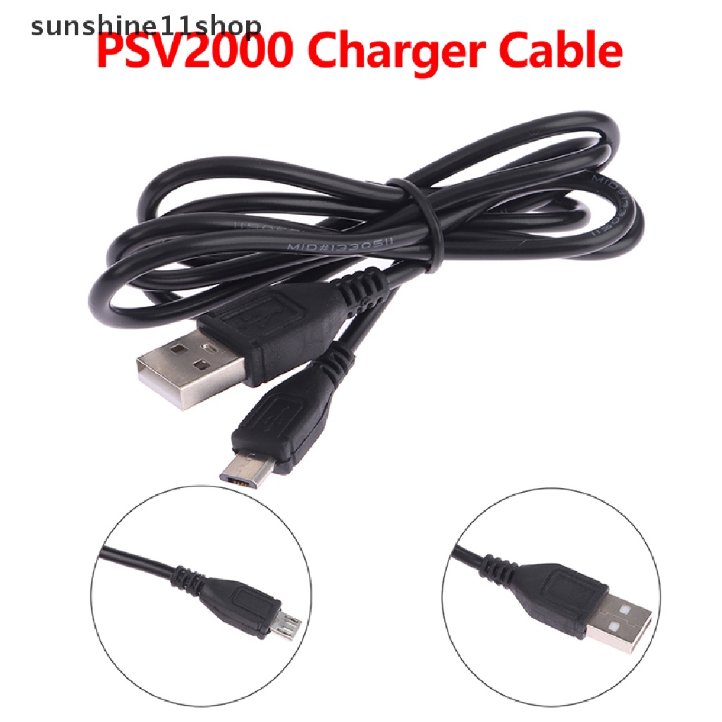 Sho Kabel Charger Kabel Cas PSVITA USB Kabel Data Power Adapter Line Untuk PSV2000 Controller Power Cord Aksesoris N