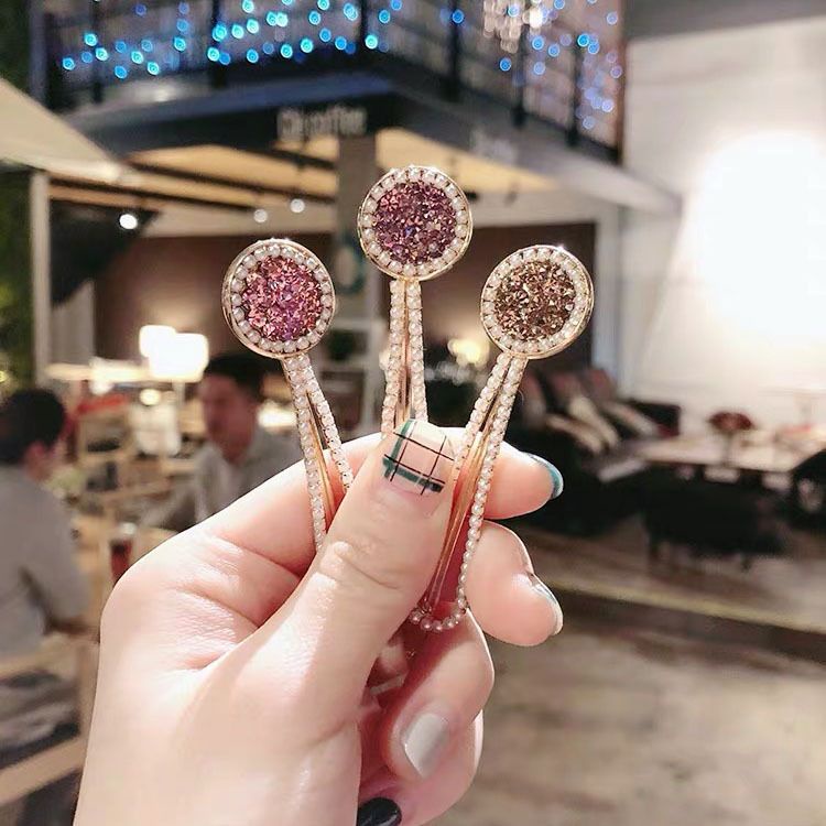 Jepit Rambut Korea Fashion Wanita Elegan Klip mutiara Zirkon MotIf Baru High Quality Import