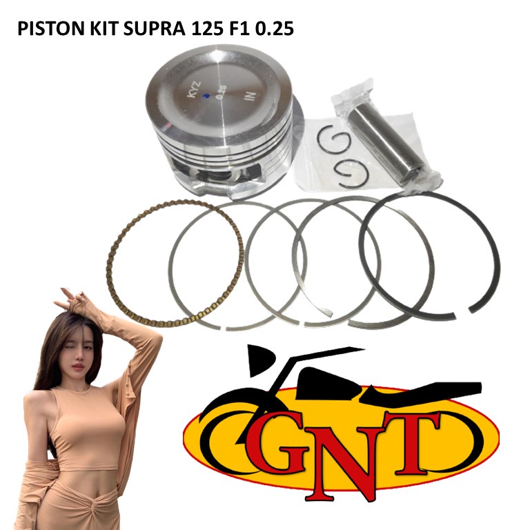 PISTON KIT SUPRA 125 F1 0.25 / PISTON KIT SUPRA  0.50 / PISTON KIT SUPRA  0.75 / PISTON KIT  SUPRA 1