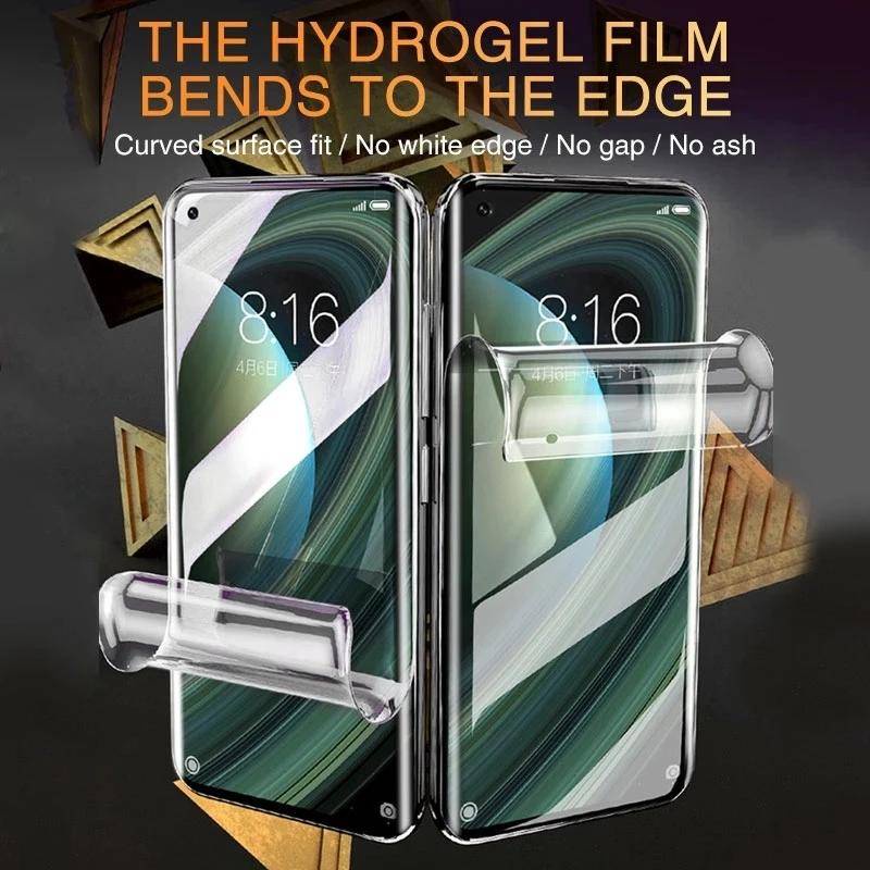3pcs Film Hydrogel Untuk OPPO A17 A17k A53 A53s A57s A57e A58 A55 A76 A77 A77s A95 A96 A97 A78 A56s Pelindung Layar Film Pelindung Case Bukan Kaca