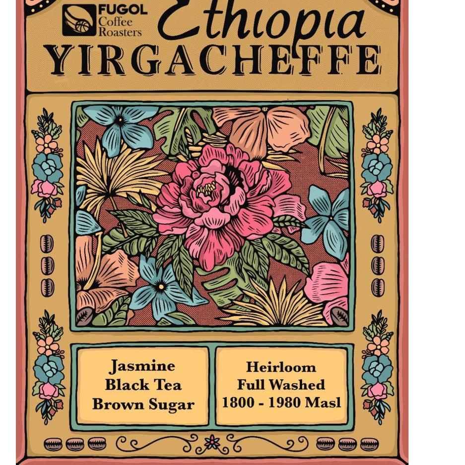 

♩ Kopi Arabika ETHIOPIA YIRGACHEFFE (200 gr) Single Origin Specialty Coffee Arabica Beans ✹