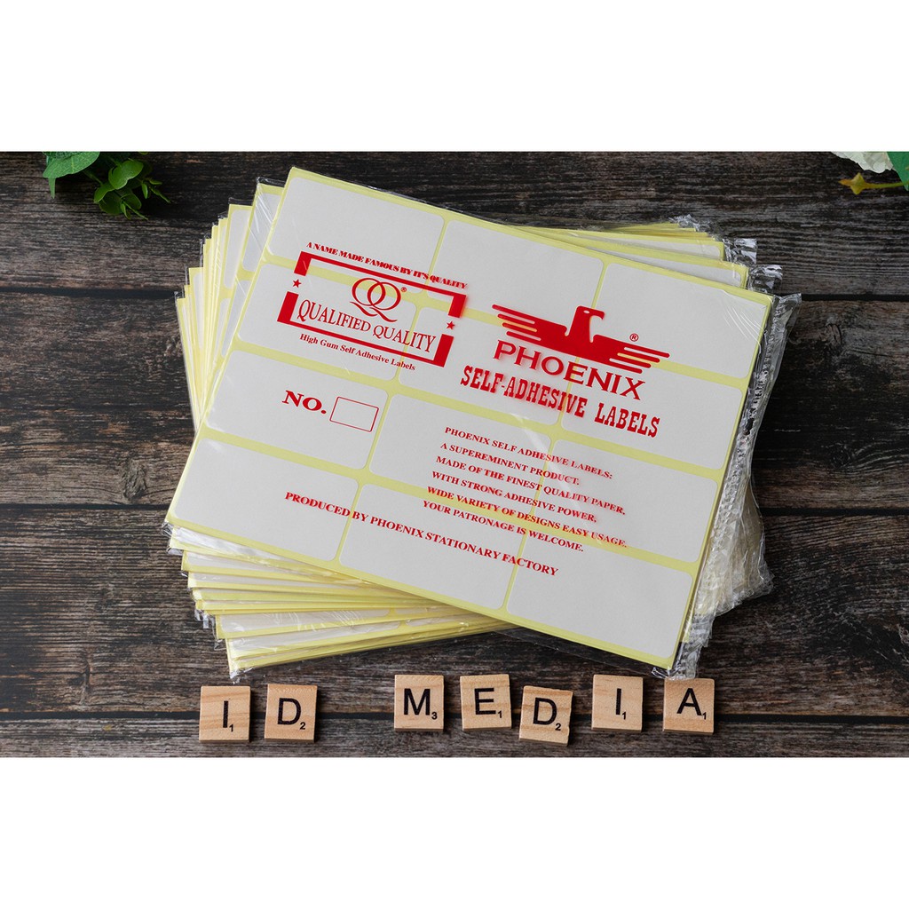 

Phoenix Stiker Label Undangan / Nama / Self Adhesive No 103 dan 135