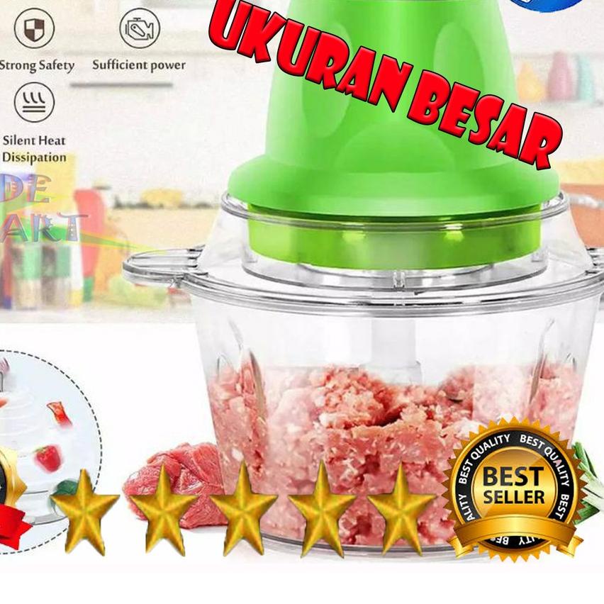 ♛ [UKURAN BESAR] BLENDER DAGING CAPSULE CUTTER BLENDER KAPSUL SERBAGUNA 2L / BLENDER DAGING PORTABLE