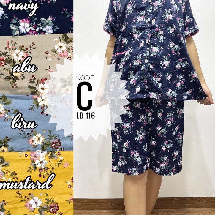 ➨ Babydoll kulot 3/4 setelan pendek katun jepang sabata pretty girl busui bumil ▲