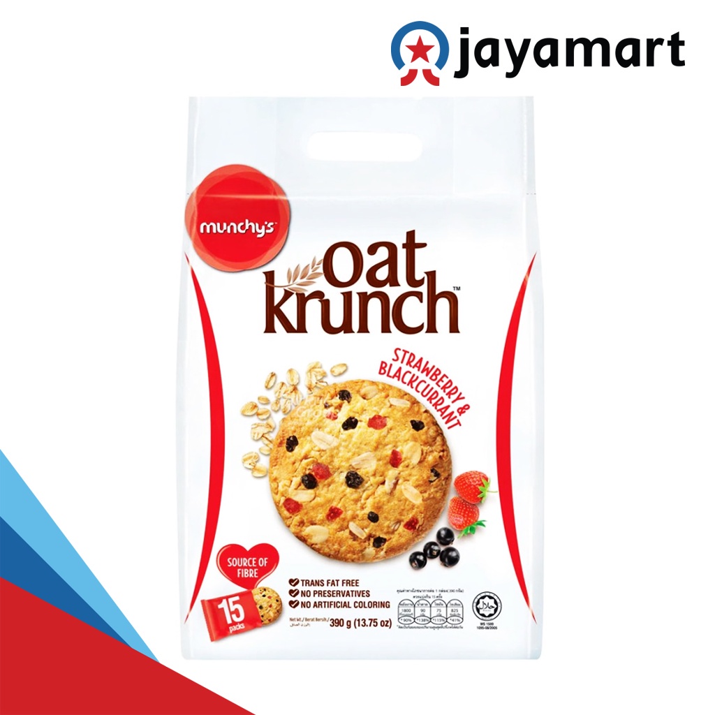 

✨NEW✨ -Oat Krunch Strawberry & Blackcurrant Munchys 390 gr Munchys- 1.1.23